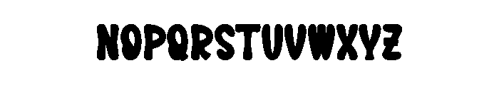 Black Birthday Font LOWERCASE