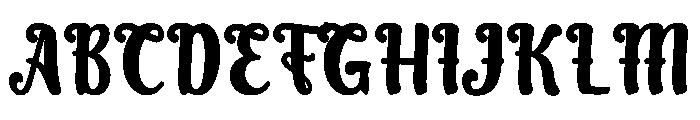 Black Boho Bold Font UPPERCASE