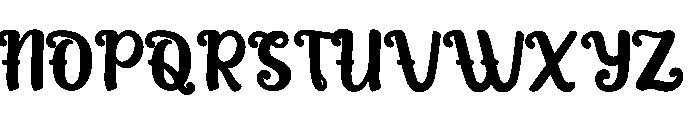 Black Boho Bold Font UPPERCASE