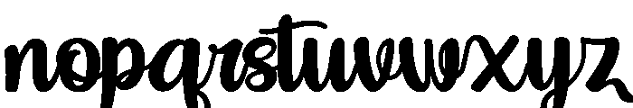 Black Boho Bold Font LOWERCASE