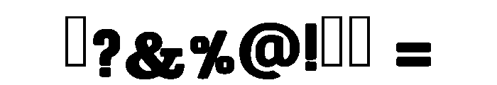 Black Bold Western Regular Font OTHER CHARS