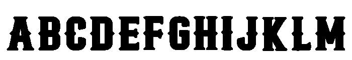 Black Bold Western Regular Font UPPERCASE