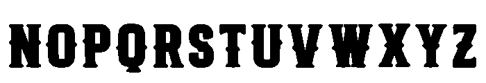 Black Bold Western Regular Font UPPERCASE