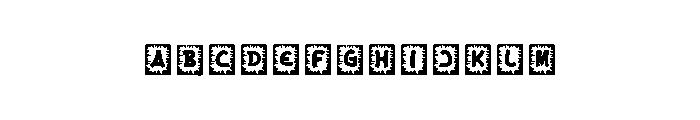 Black Boxs Font UPPERCASE