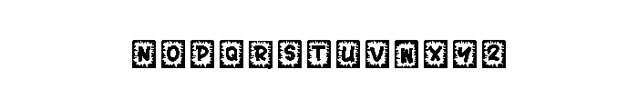 Black Boxs Font UPPERCASE