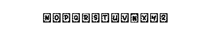 Black Boxs Font LOWERCASE