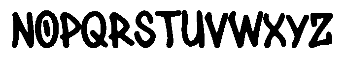 Black Brown Font UPPERCASE