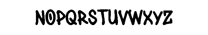 Black Brown Font LOWERCASE