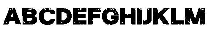 Black Brush Regular Font UPPERCASE