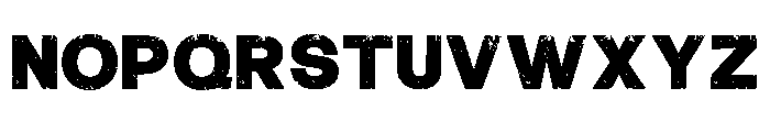 Black Brush Regular Font LOWERCASE