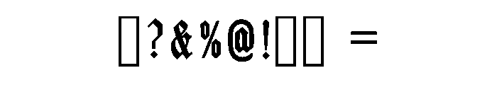 Black Buddy Regular Font OTHER CHARS