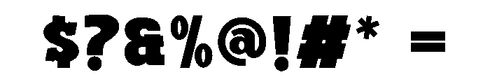 Black Bullet Regular Font OTHER CHARS