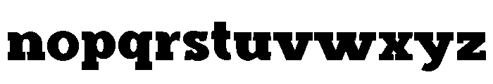 Black Bullet Regular Font LOWERCASE