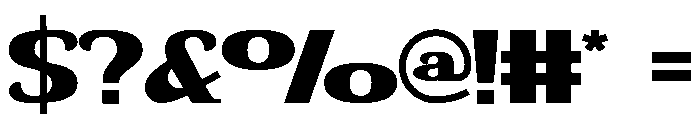 Black Cheese Font OTHER CHARS
