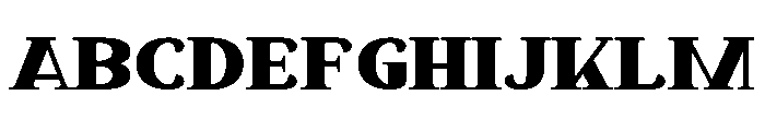 Black Cheese Font UPPERCASE