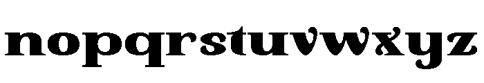 Black Cheese Font LOWERCASE