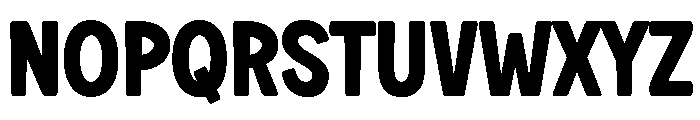 Black Chunky Regular Font UPPERCASE