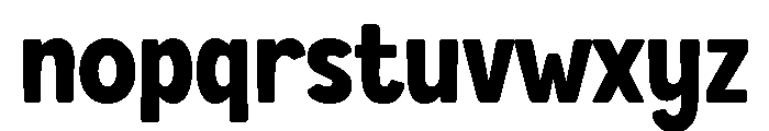 Black Chunky Regular Font LOWERCASE