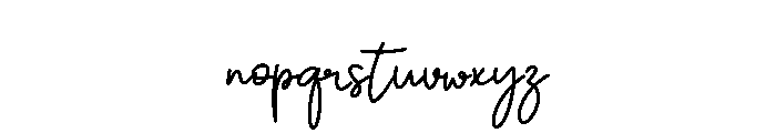 Black Coffe Regular Font LOWERCASE