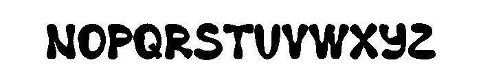Black Comic Font UPPERCASE