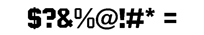 Black Cowboy Regular Font OTHER CHARS
