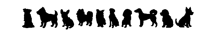 Black Cute Dog Font OTHER CHARS