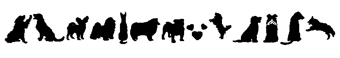 Black Cute Dog FONT
