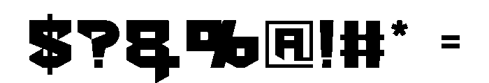 Black Cyber Font OTHER CHARS