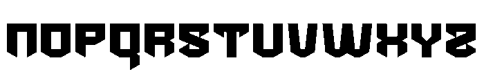 Black Cyber Font LOWERCASE