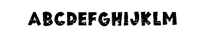 Black Decay Regular Font UPPERCASE