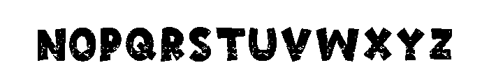 Black Decay Regular Font LOWERCASE