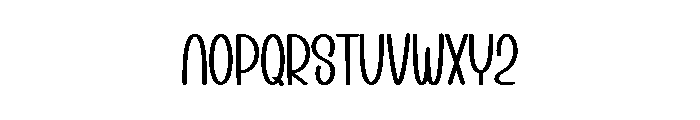 Black Digitaling Font LOWERCASE