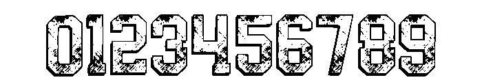 Black Distressed Regular Font OTHER CHARS