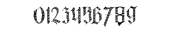 Black Eoghan One Font OTHER CHARS