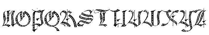 Black Eoghan One Font UPPERCASE