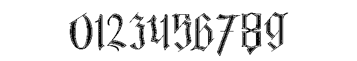 Black Eoghan Three Font OTHER CHARS