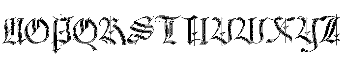 Black Eoghan Three Font UPPERCASE