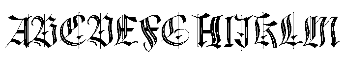 Black Eoghan Two Font UPPERCASE