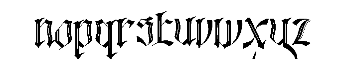 Black Eoghan Two Font LOWERCASE