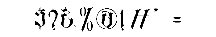 Black Eoghan Font OTHER CHARS
