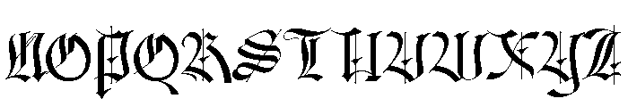 Black Eoghan Font UPPERCASE