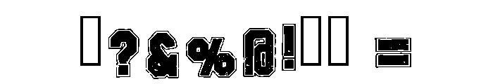 Black Falcon Regular Font OTHER CHARS