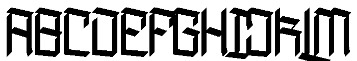 Black Forges Font UPPERCASE