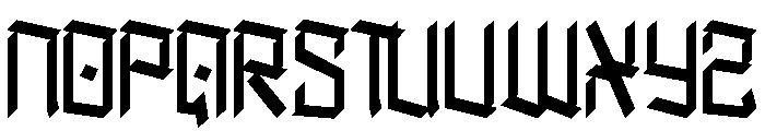 Black Forges Font UPPERCASE