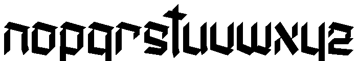 Black Forges Font LOWERCASE