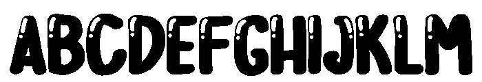 Black Friday Bubble Regular Font UPPERCASE