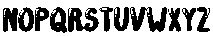 Black Friday Bubble Regular Font LOWERCASE