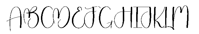 Black Handmade Font UPPERCASE