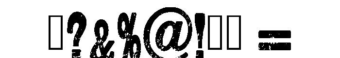 Black Horse Regular Font OTHER CHARS