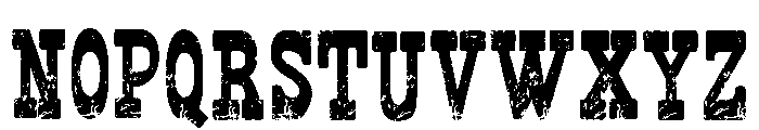 Black Horse Regular Font UPPERCASE